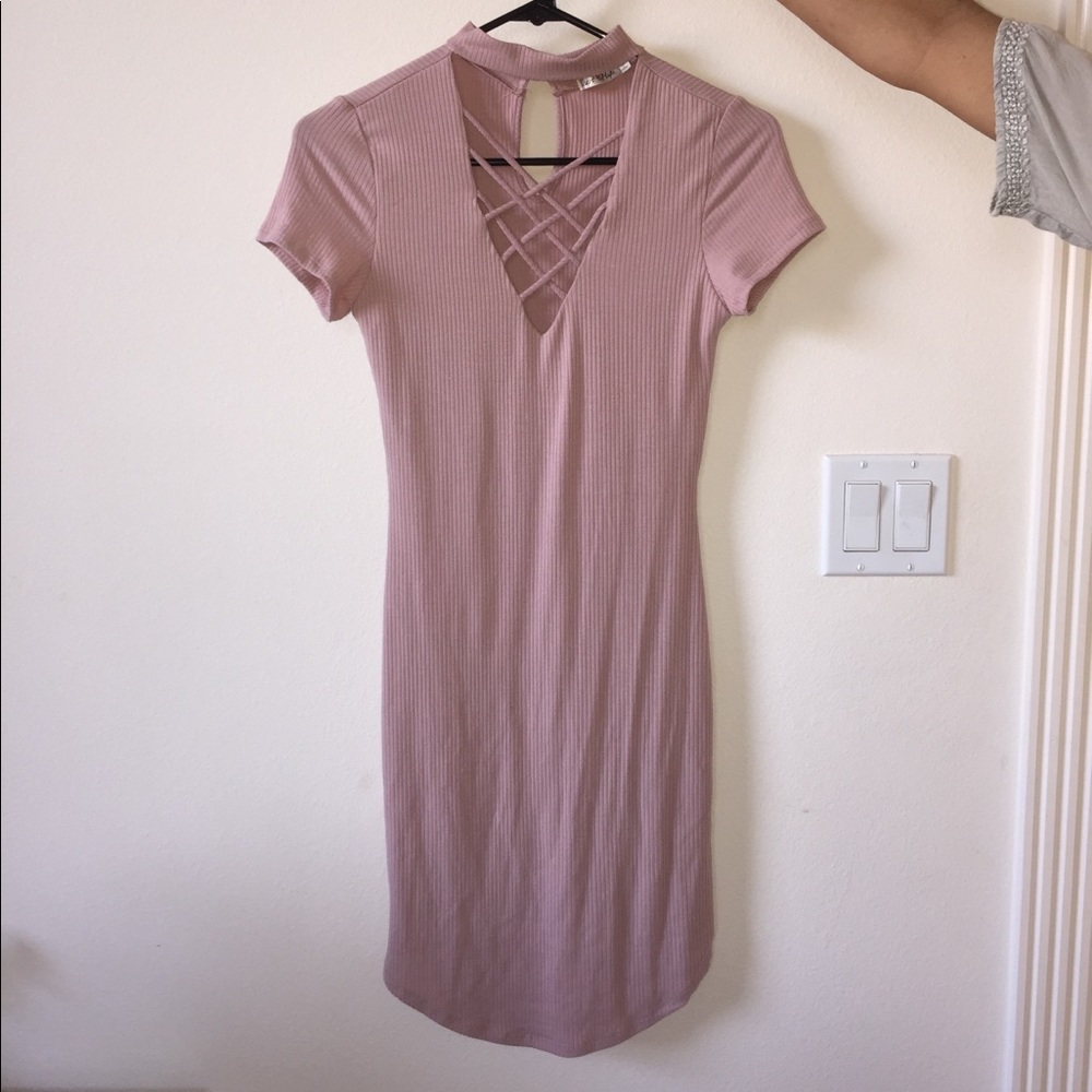 Nude Bodycon Shaped Dress